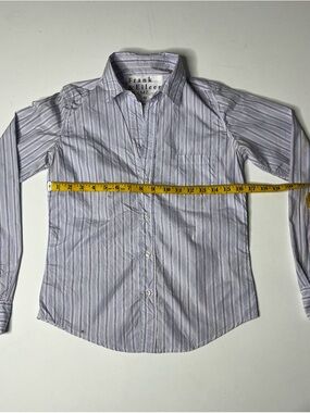 Frank & Eileen Pink and Blue Striped Cotton Button-Front Shirt